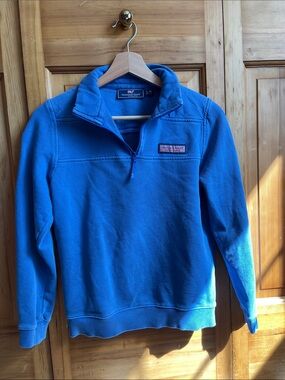 Vineyard Vines Bright Blue Half-Zip Pullover